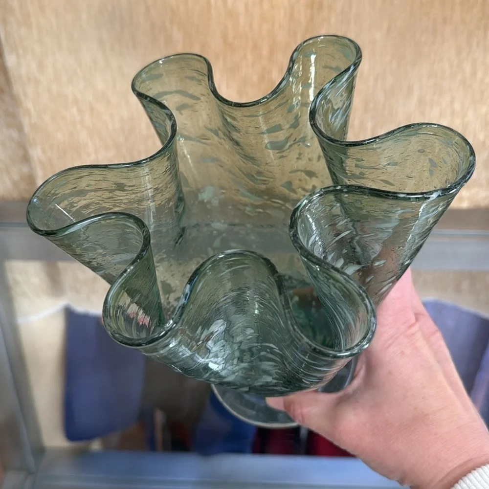 Handmade vase 7” tall